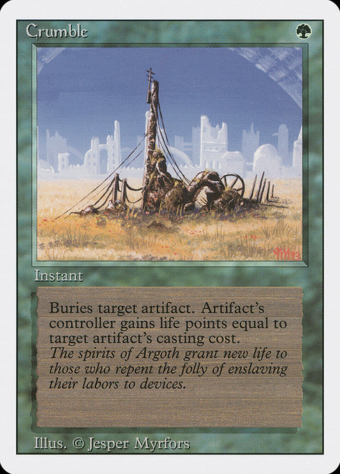 Crumble - Revised Edition Uncommon Card