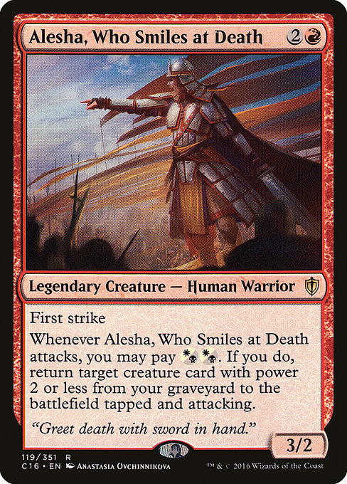 Alesha, Who Smiles at Death - Commander 2016 Rare Card