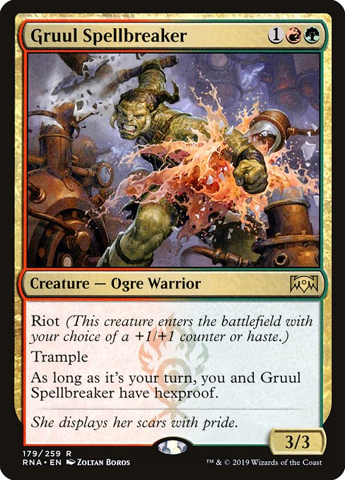 Gruul Spellbreaker - Ravnica Allegiance Rare Card