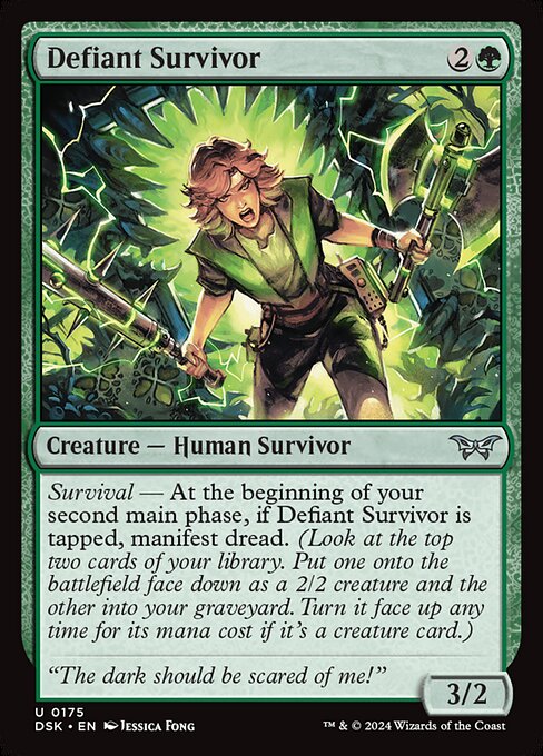 Defiant Survivor - Duskmourn: House of Horror Uncommon Card