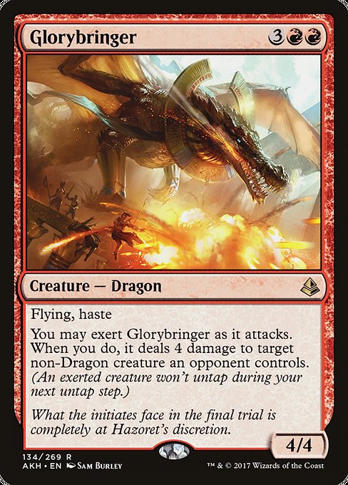 Glorybringer - Amonkhet Rare Card