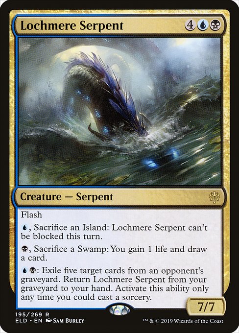 Lochmere Serpent - Throne of Eldraine Rare Card