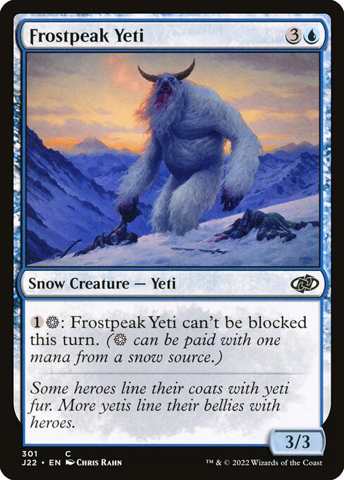 Frostpeak Yeti - Jumpstart 2022 Common Card