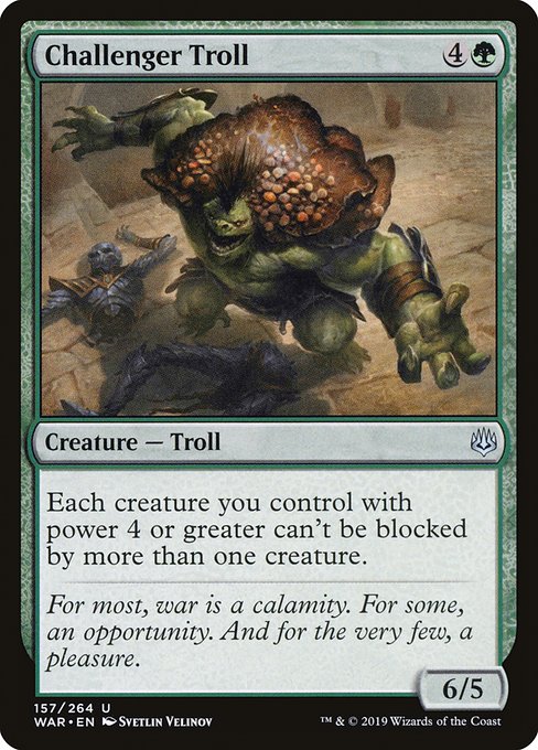 Challenger Troll - War of the Spark Uncommon Card