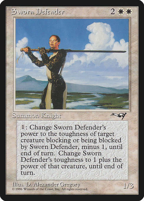 Sworn Defender - Alliances Rare Card