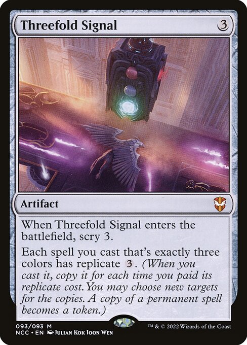 Threefold Signal - New Capenna Commander Mythic Card