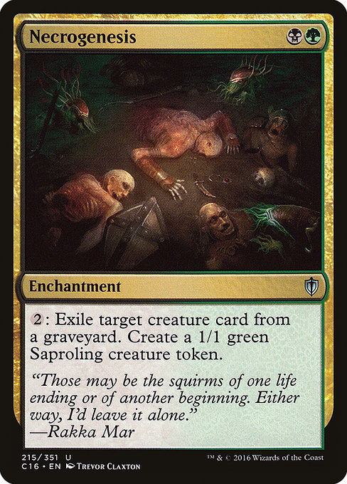 Necrogenesis - Commander 2016 Uncommon Card