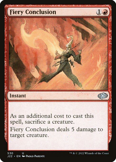 Fiery Conclusion - Jumpstart 2022 Uncommon Card