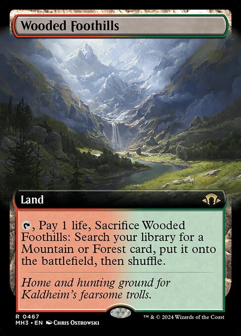Wooded Foothills - Modern Horizons 3 Rare Card