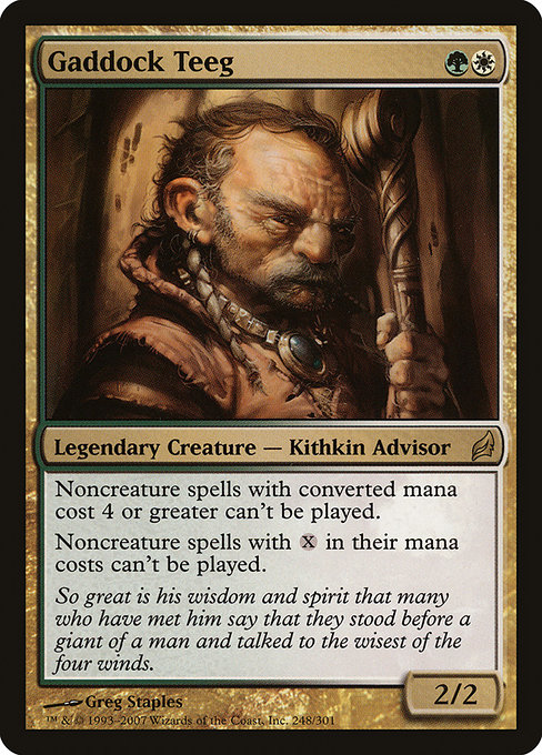 Gaddock Teeg - Lorwyn Rare Card