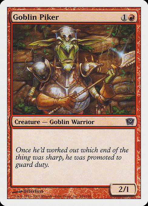 Goblin Piker - Ninth Edition Common Card