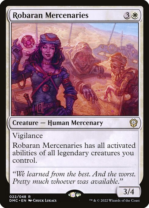Robaran Mercenaries - Dominaria United Commander Rare Card