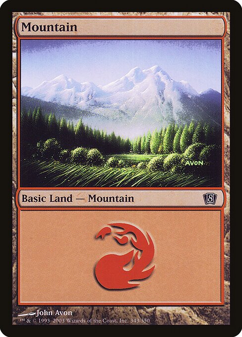 Mountain - Eighth Edition Common Card