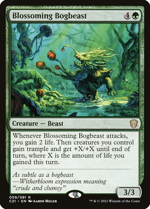 Blossoming Bogbeast - Commander 2021 Rare Card