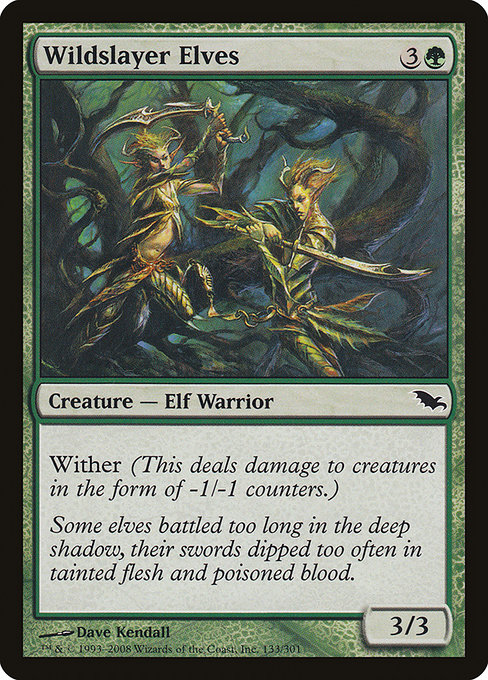 Wildslayer Elves - Shadowmoor Common Card