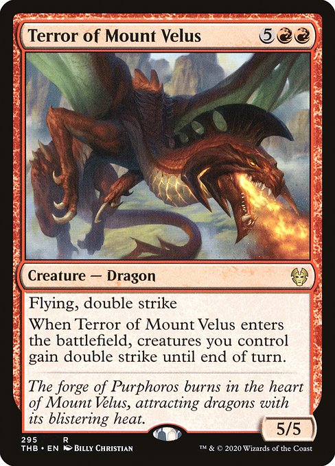 Terror of Mount Velus - Theros Beyond Death Rare Card