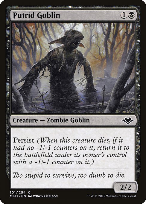 Putrid Goblin - Modern Horizons Common Card