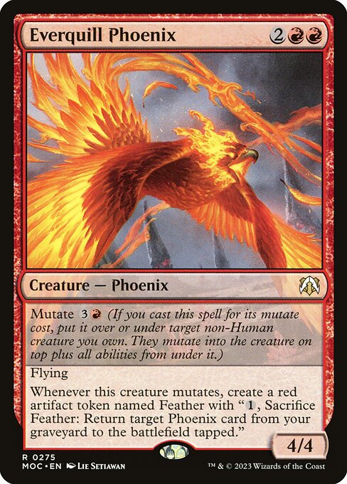 Everquill Phoenix - March of the Machine Commander Rare Card
