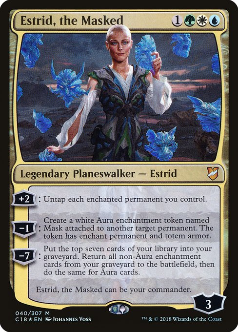 Estrid, the Masked - Commander 2018 Mythic Card