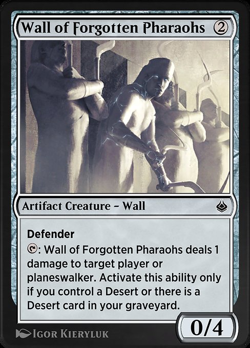 Wall of Forgotten Pharaohs - Amonkhet Remastered Common Card
