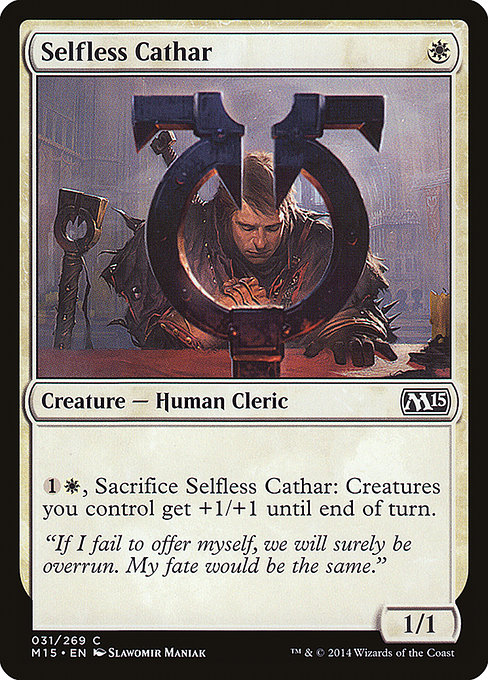 Selfless Cathar - Magic 2015 Common Card