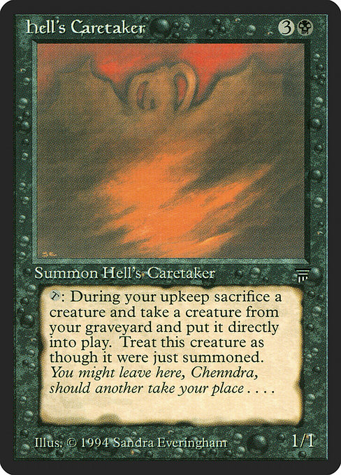 Hell's Caretaker - Legends Rare Card
