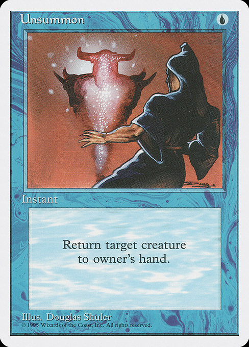 Unsummon - Fourth Edition Common Card