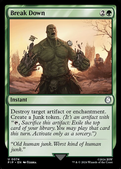 Break Down - Fallout Uncommon Card