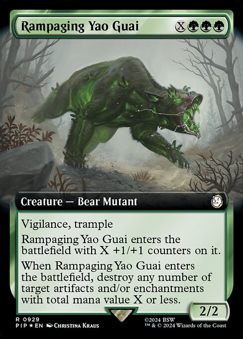 Rampaging Yao Guai - Fallout Rare Card