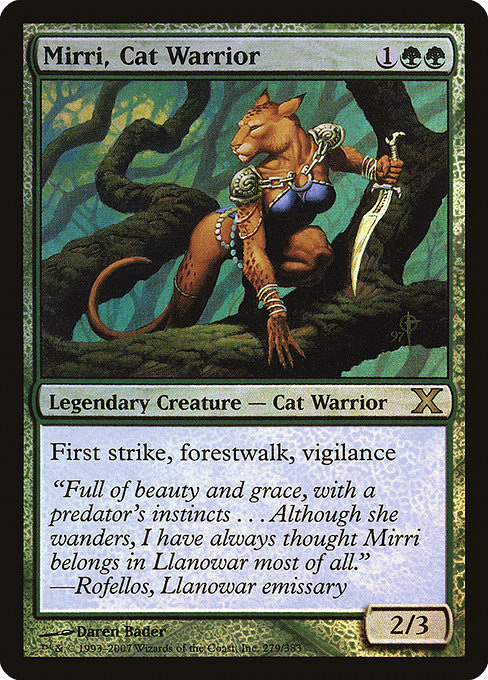 Mirri, Cat Warrior - Tenth Edition Rare Card