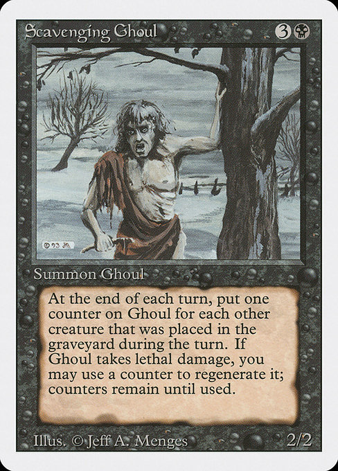 Scavenging Ghoul - Revised Edition Uncommon Card