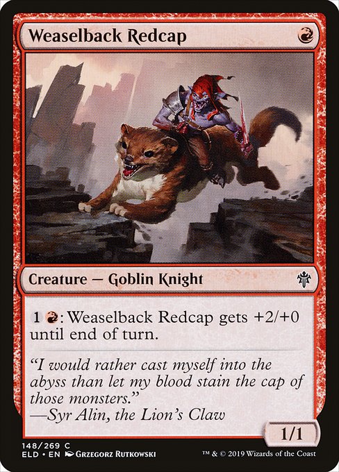 Weaselback Redcap - Throne of Eldraine Common Card
