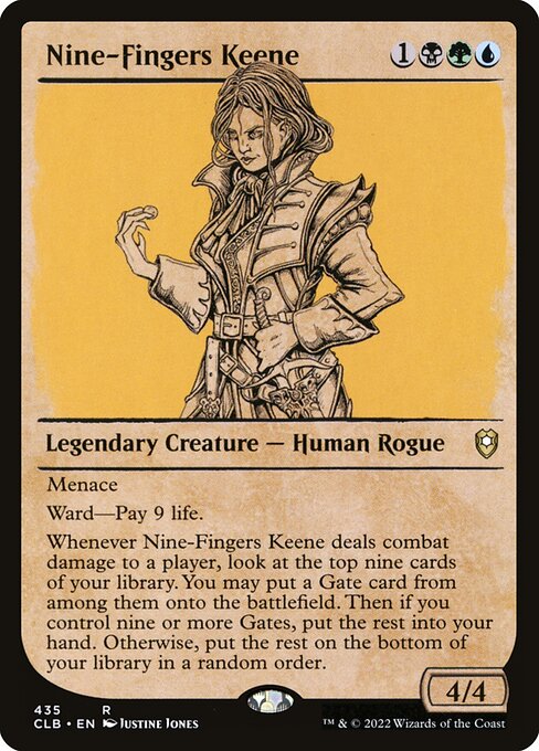Nine-Fingers Keene - Commander Legends: Battle for Baldur's Gate Rare Card