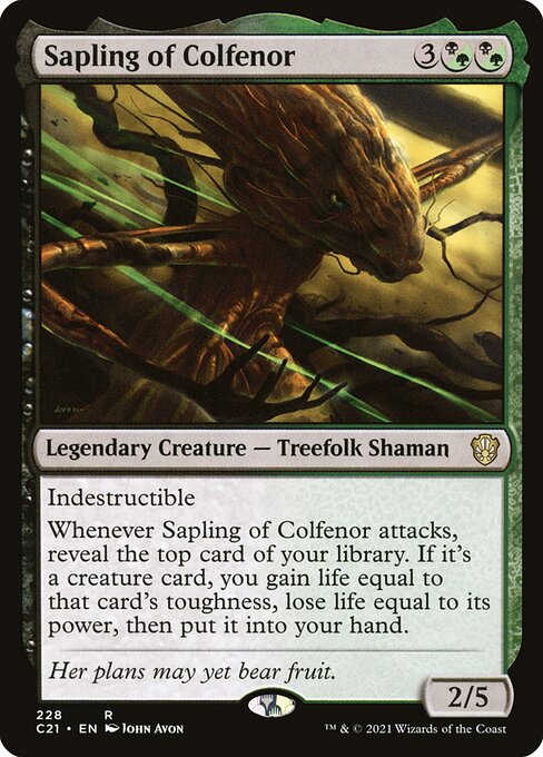 Sapling of Colfenor - Commander 2021 Rare Card