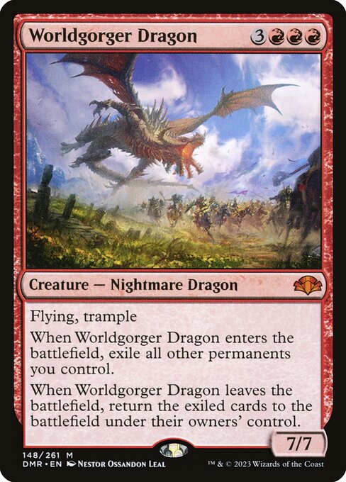 Worldgorger Dragon - Dominaria Remastered Mythic Card