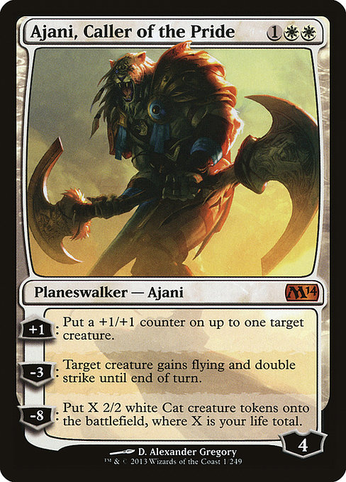 Ajani, Caller of the Pride - Magic 2014 Mythic Card