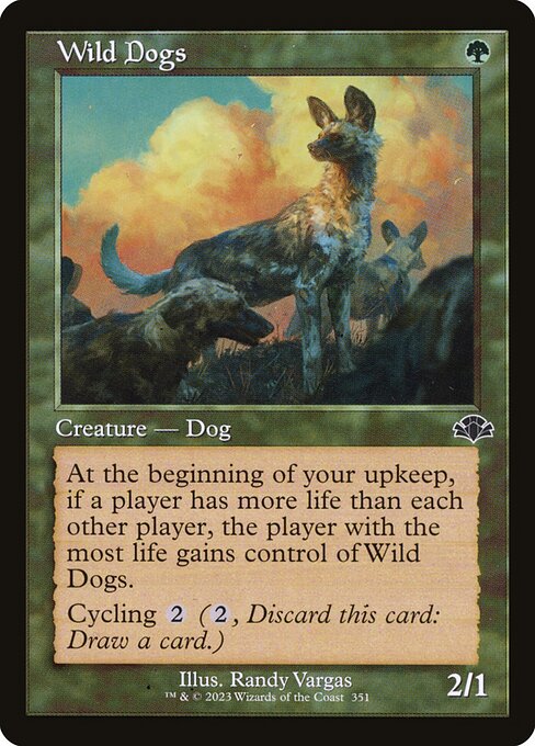 Wild Dogs - Dominaria Remastered Common Card