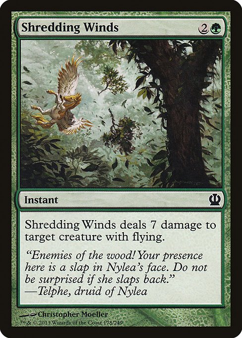 Shredding Winds - Theros Common Card