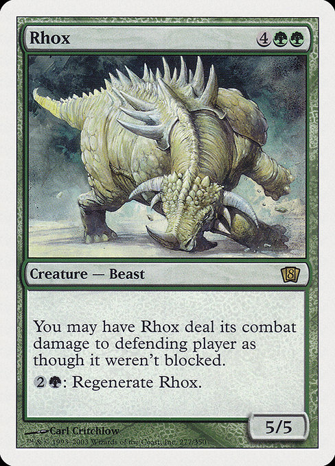 Rhox - Eighth Edition Rare Card