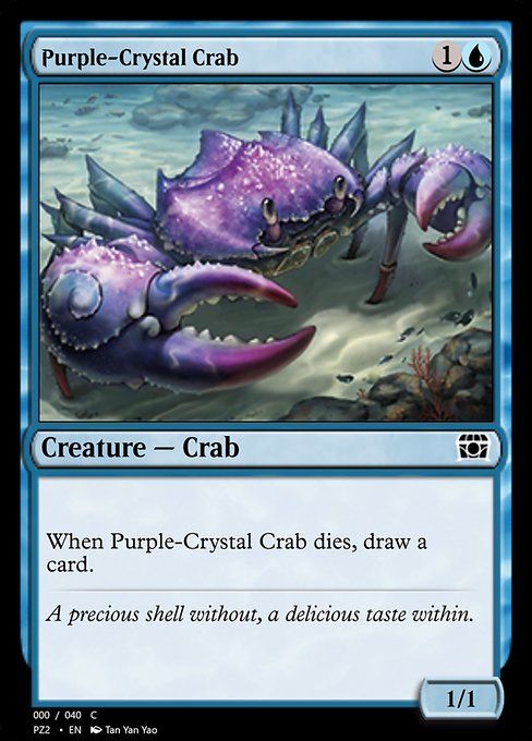 Purple-Crystal Crab - Treasure Chest Common Card