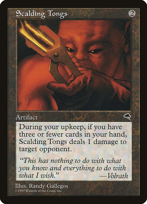 Scalding Tongs - Tempest Rare Card