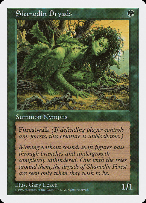 Shanodin Dryads - Fifth Edition Common Card