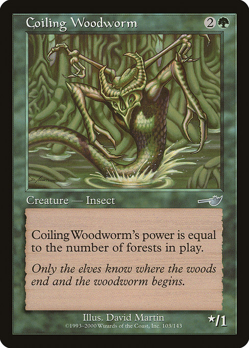 Coiling Woodworm - Nemesis Uncommon Card