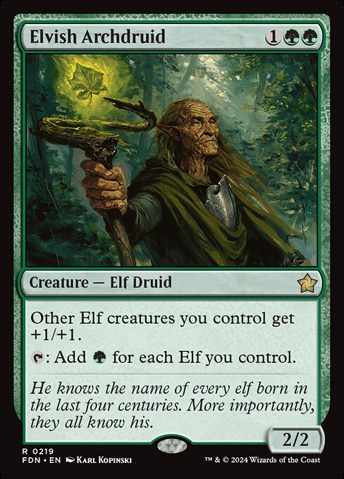 Elvish Archdruid - Foundations Rare Card