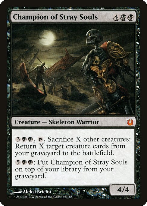 Champion of Stray Souls - Born of the Gods Mythic Card