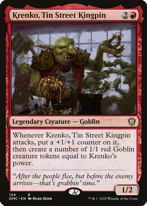 Krenko, Tin Street Kingpin - Dominaria United Commander Rare Card