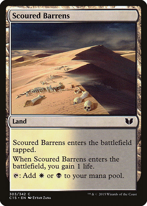 Scoured Barrens - Commander 2015 Common Card