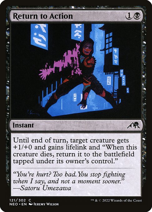 Return to Action - Kamigawa: Neon Dynasty Common Card