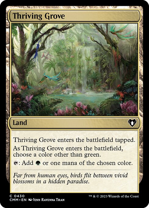 Thriving Grove - Commander Masters Common Card