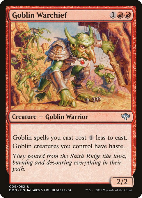 Goblin Warchief - Duel Decks: Speed vs. Cunning Uncommon Card